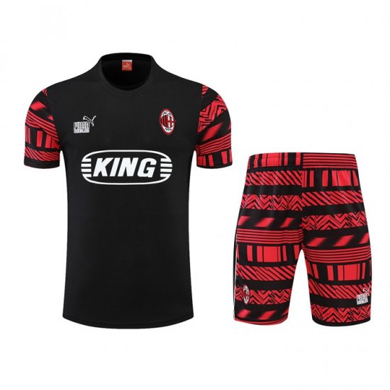 Tuta Da Track Milan Manica Corta 22-23 Nero - Pantalon Corto - Clicca l'immagine per chiudere