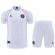 Tuta Da Track Paris Saint-germain Jordan Manica Corta 2022-23 Bianco - Pantalon Corto