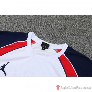 Tuta Da Track Paris Saint-germain Jordan Manica Corta 22-23 Bianco - Pantalon Corto