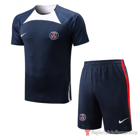 Tuta Da Track Paris Saint-germain Manica Corta 2022-2023 Blu - Pantalon Corto - Clicca l'immagine per chiudere