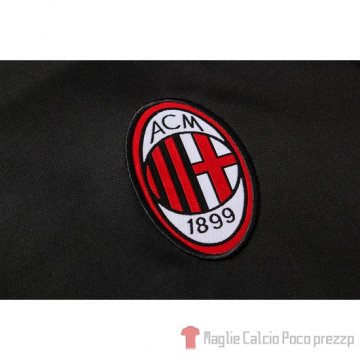 Tuta da Track Milan Manica Corta 2019/2020 Nero