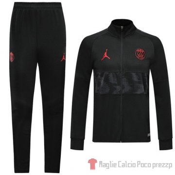 Tuta da Track Paris Saint-Germain 2019/2020 Nero e Grigio Tuta da Track Paris Saint-Germain 2019/2020 Nero e Grigio