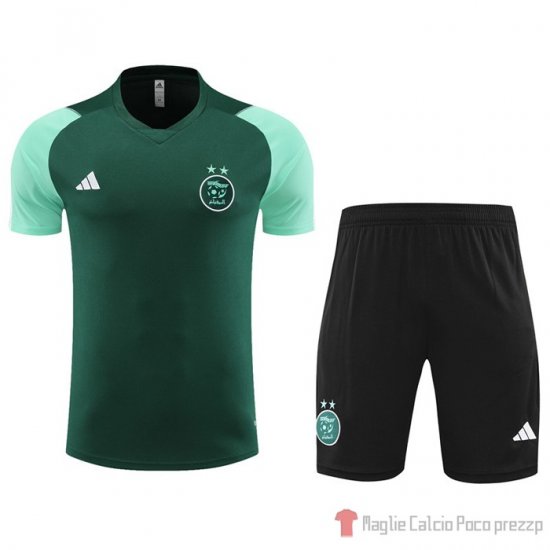 Tuta da Track Algeria Manica Corta 23-24 Verde - Pantalon Corto - Clicca l'immagine per chiudere