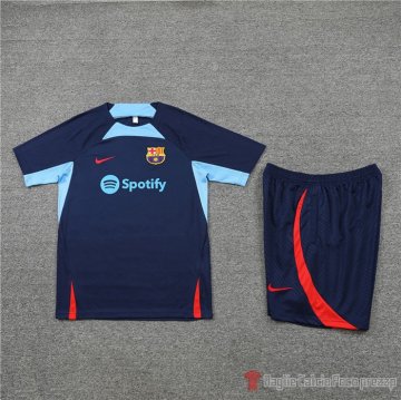 Chandal Del Barcellona Manica Corta 2022-23 Azul - Pantalon Corto
