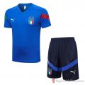 Chandal Del Italia Manica Corta 2022-23 Azul - Pantalon Corto