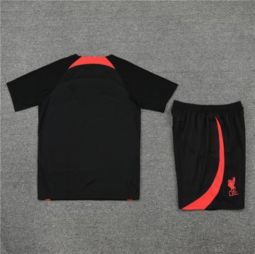 Chandal Del Liverpool Manica Corta 2022-2023 Negro - Pantalon Corto