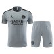 Tuta da Track Paris Saint-germain Jordan Manica Corta 23-24 Gris - Pantalon Corto