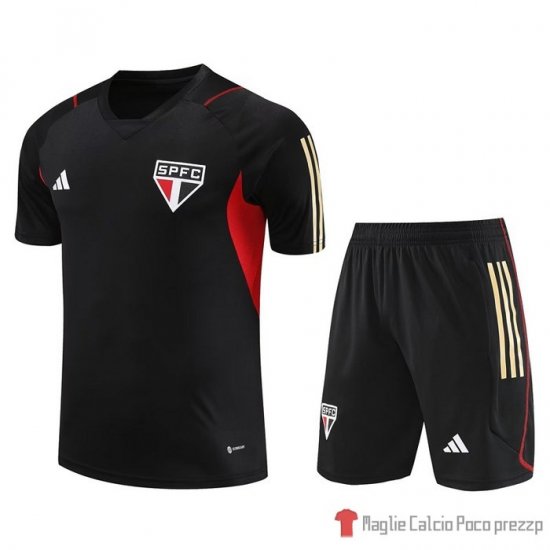 Tuta da track Sao Paulo Manica Corta 2023-24 Negro - Pantalon Corto - Clicca l'immagine per chiudere