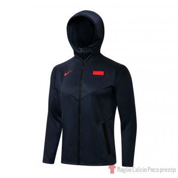 Chaqueta Con Capucha Del Francia 21-22 Blu Chaqueta Con Capucha Del Francia 21-22 Blu