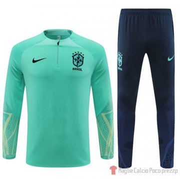 Felpa Della Tuta Brasil 2022-2023 Verde Felpa Della Tuta Brasil 2022-2023 Verde