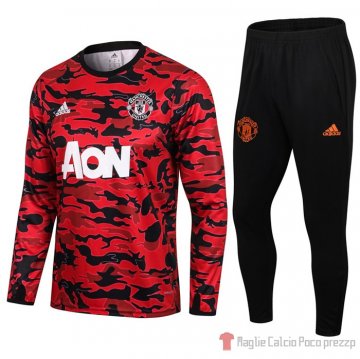 Tuta Da Track Felpa Manchester United 2021 Rojo Y Negro Tuta Da Track Felpa Manchester United 2021 Rojo Y Negro