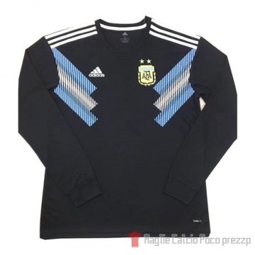 Maglia Argentina Away Manica Lunga 2018 Maglia Argentina Away Manica Lunga 2018