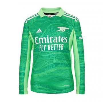 Maglia Arsenal Portiere Manica Lunga 21-22 Verde Maglia Arsenal Portiere Manica Lunga 21-22 Verde