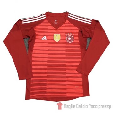 Maglia Germania Portiere Manica Lunga 2018 Rosso Maglia Germania Portiere Manica Lunga 2018 Rosso