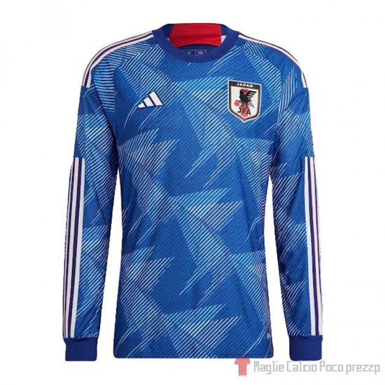 Maglia Giappone Home Maniche Lunghe 2022 - Clicca l'immagine per chiudere