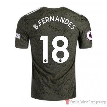Maglia Manchester United Giocatore B.fernandes Away 20-21 Maglia Manchester United Giocatore B.fernandes Away 20-21
