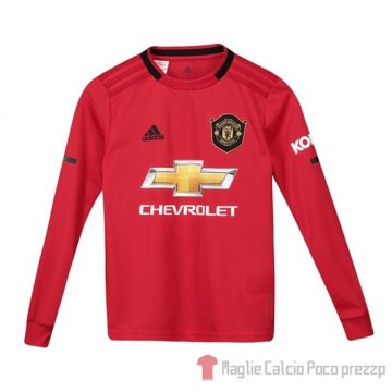 Maglia Manchester United Home Manica Lunga Bambino 2019/2020