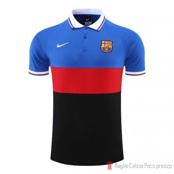 Maglia Polo Barcellona 22-23 Blu Rosso Nero