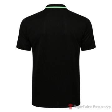 Maglia Polo Manchester United 21-22 Negro Y Verde