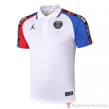 Maglia Polo Paris Saint-Germain Jordan 2020/2021 Bianco Maglia Polo Paris Saint-Germain Jordan 2020/2021 Bianco