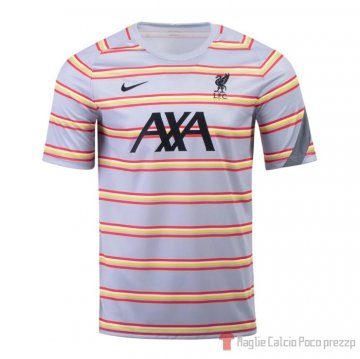 Maglia pre-partita Liverpool 2022 Grigio Maglia pre-partita Liverpool 2022 Grigio
