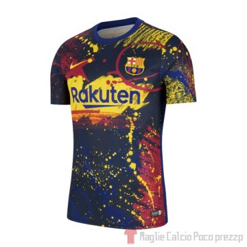 Maglia Pre Partido del Barcellona 2020 Blu