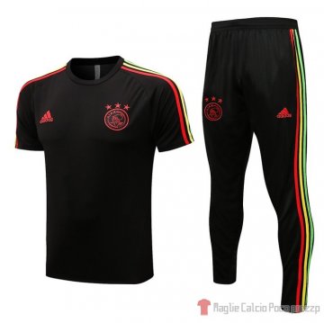 Tuta Da Track Ajax Manica Corta 22-23 Nero Tuta Da Track Ajax Manica Corta 22-23 Nero