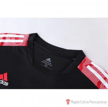 Tuta Da Track Bayern Munich Manica Corta 2022-23 Nero - Pantalon Corto