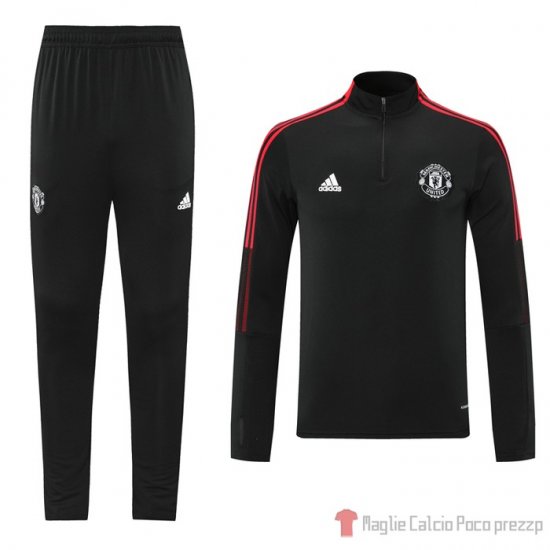 Tuta Da Track Felpa Manchester United 2021-22 Nero - Clicca l'immagine per chiudere