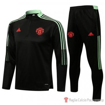 Tuta Da Track Felpa Manchester United 21-22 Nero Tuta Da Track Felpa Manchester United 21-22 Nero