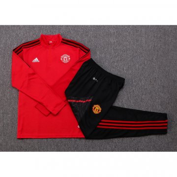 Tuta Da Track Felpa Manchester United Bambino 22-23 Rosso