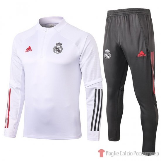 Tuta Da Track Felpa Real Madrid Bambino 20-21 Bianco - Clicca l'immagine per chiudere