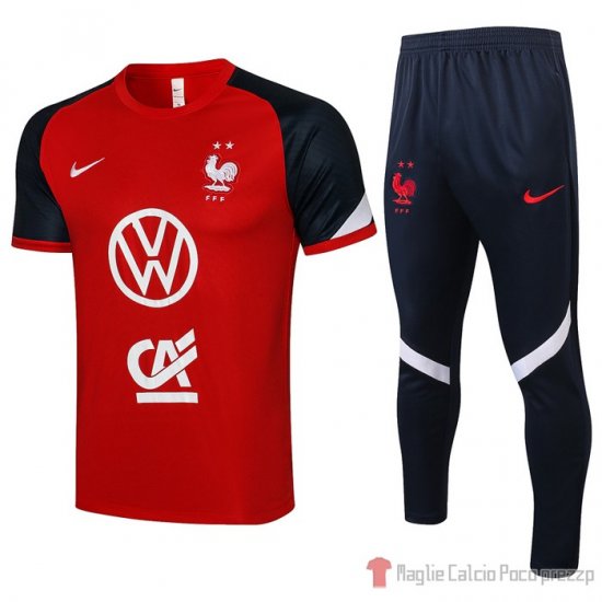 Tuta Da Track Francia Manica Corta 21-22 Rosso - Clicca l'immagine per chiudere