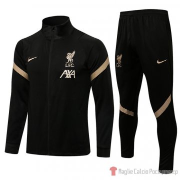 Tuta Da Track Giacca Liverpool 2021-22 Nero