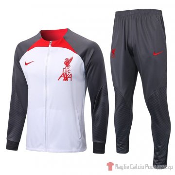 Tuta Da Track Giacca Liverpool 22-23 Bianco Tuta Da Track Giacca Liverpool 22-23 Bianco