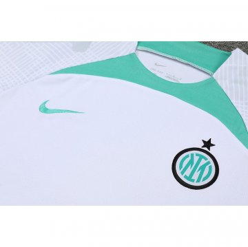 Tuta Da Track Inter Manica Corta 22-23 Bianco - Pantalon Corto