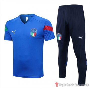 Tuta Da Track Italia Manica Corta 2022-23 Azul Tuta Da Track Italia Manica Corta 2022-23 Azul
