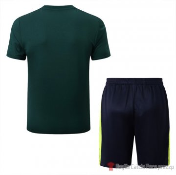 Tuta Da Track Palmeiras Manica Corta 2022-23 Verde - Pantalon Corto