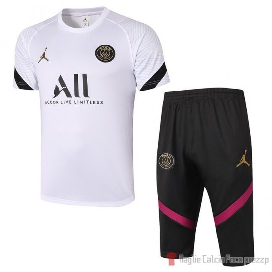 Tuta da Track Paris Saint-Germain Jordan Manica Corta 2020/2021 Bianco - Clicca l'immagine per chiudere