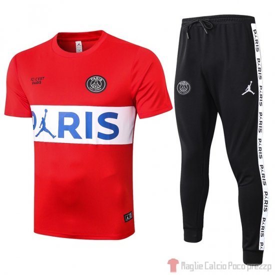 Tuta da Track Paris Saint-Germain Jordan Manica Corta 2020/2021 Rosso - Clicca l'immagine per chiudere
