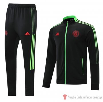 Tuta Giacca Manchester United Bambino 21-22 Negro