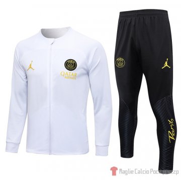 Giacca della Tuta Paris Saint-germain Jordan 23-24 Blanco Giacca della Tuta Paris Saint-germain Jordan 23-24 Blanco