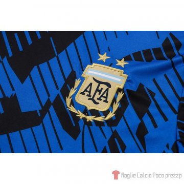 Tuta da Track Argentina Manica Corta 2022 Azul - Pantalon Corto