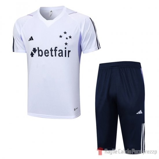 Tuta da Track Cruzeiro Manica Corta 23-24 Blanco - Pantalon Corto - Clicca l'immagine per chiudere