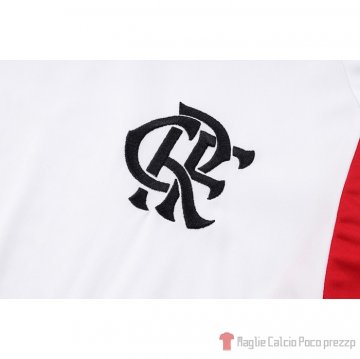 Tuta da Track Flamengo Manica Corta 23-24 Blanco - Pantalon Corto