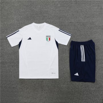 Tuta da Track Italia Manica Corta 23-24 Blanco - Pantalon Corto