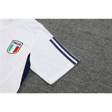 Tuta da Track Italia Manica Corta 23-24 Blanco - Pantalon Corto