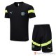 Tuta Manchester City Manica Corta 2022-23 Negro - Pantalon Corto