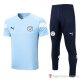 Tuta da Track Manchester City Manica Corta 22-23 Azul