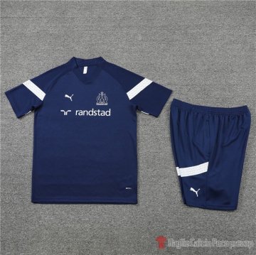 Chandal Del Olympique Marsella Manica Corta 2022-23 Azul - Pantalon Corto